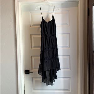 Charming Charlie’s Black and Lace Hi-Lo Dress